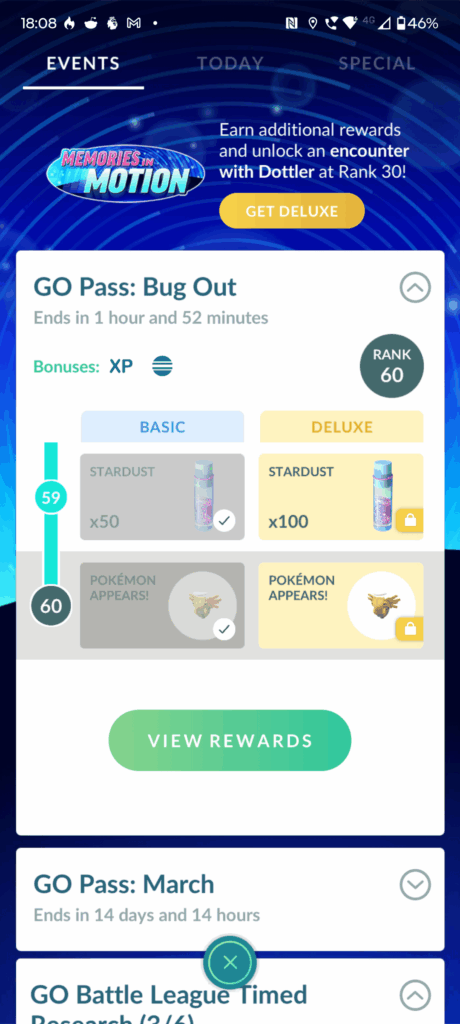 Go Pass: Bug Out completed today