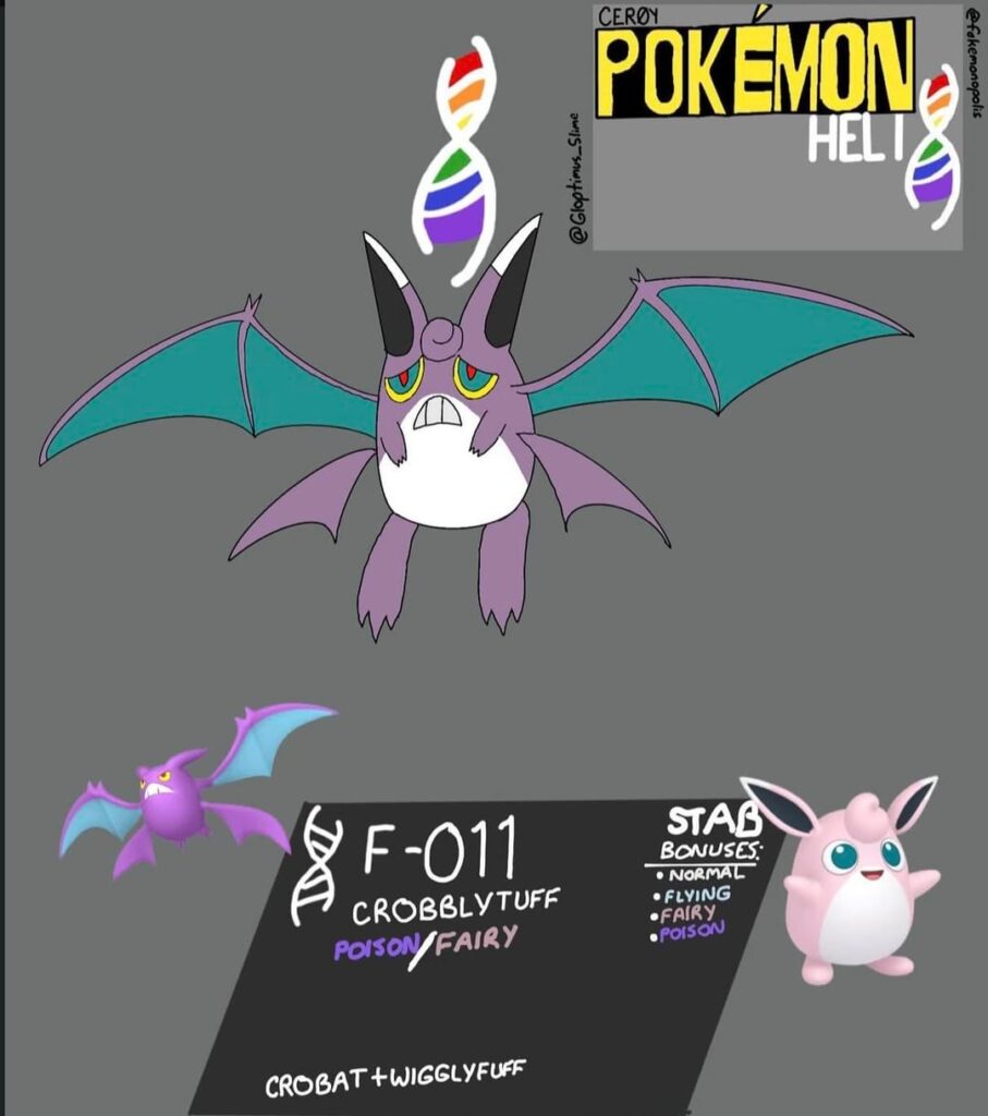 [OC] Wigglytuff + Crobat fusion