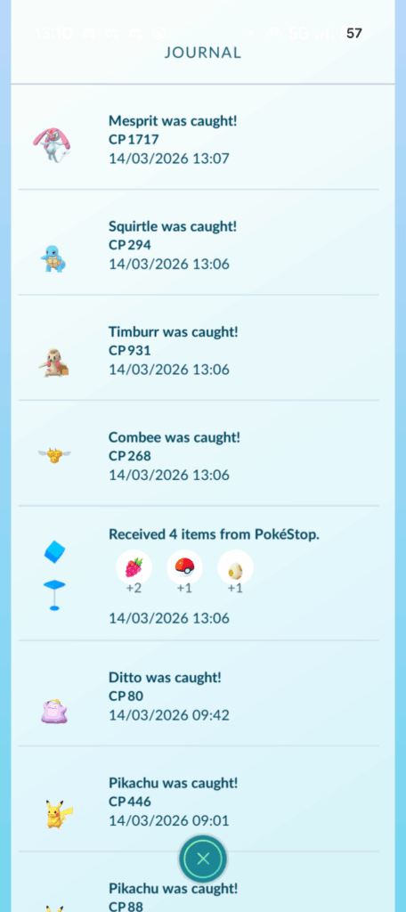 Mesprit appears to not be exclusive to water biomes as of thos season