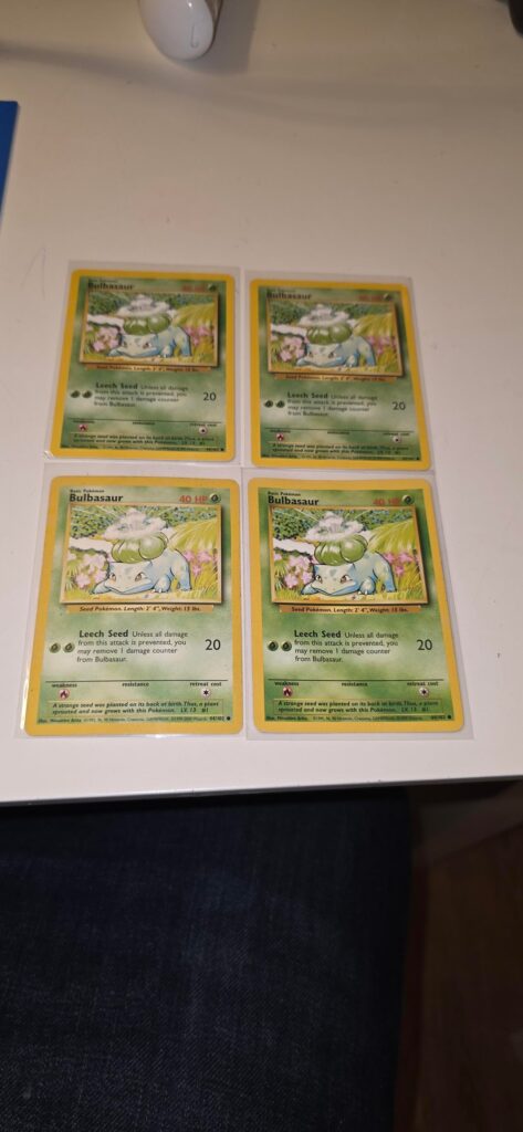 Why does the bottom left card have such weak color compared to the other?