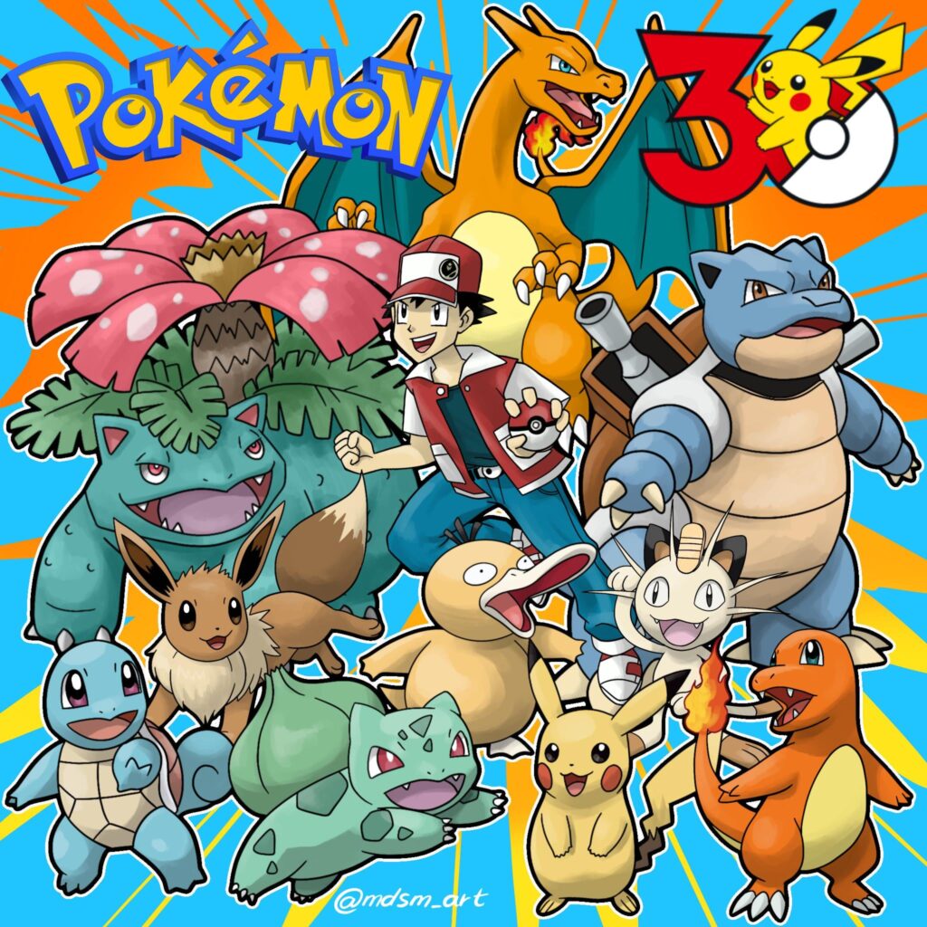 [OC] My tribute to 30 years of Pokémon.