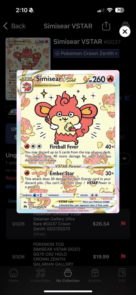 Any more cards similar to Simisear Vstar