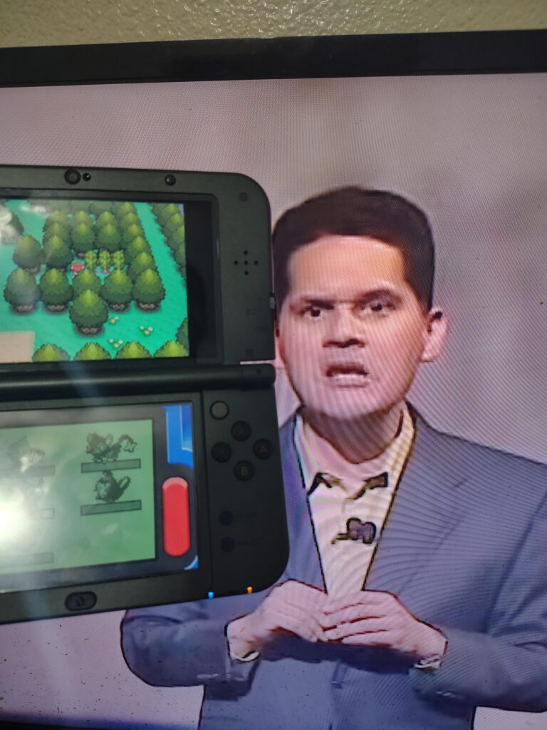 I'm playing Diamond and watching the Nintendo E3 2006 presentation while waiting for Pokemon Day to start. No I haven't been formally diagnosed.