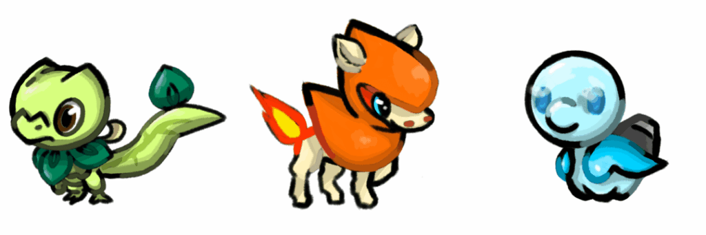 My starter Pokemon (In progress)
