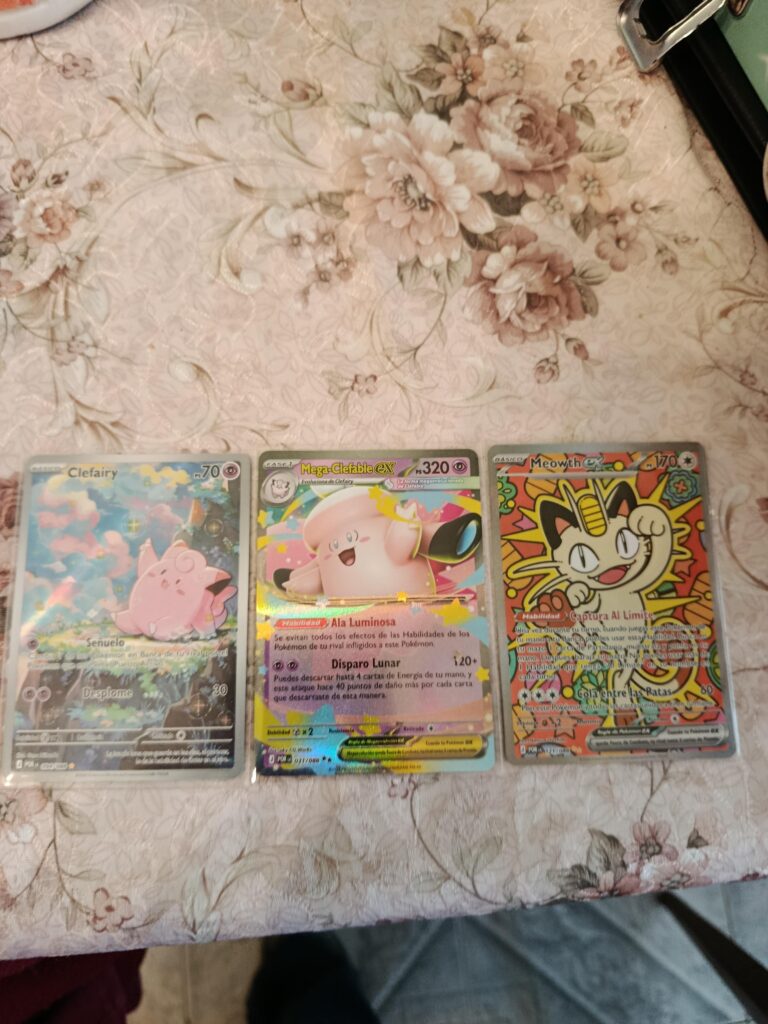My daugther pulls from pre release four packs