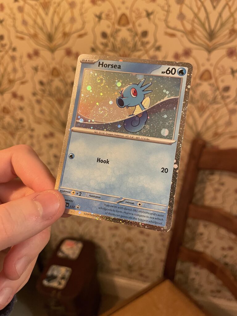 Horsea blowing bubbles