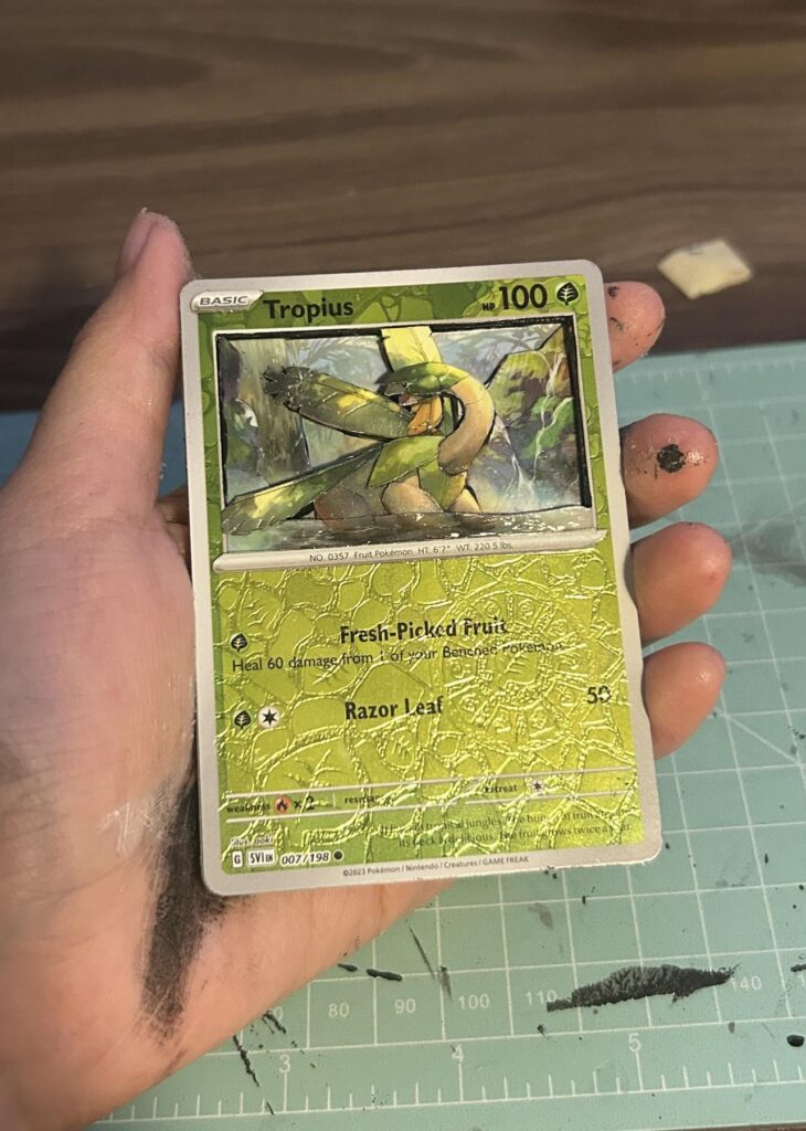 I made a 3D Pokemon Card