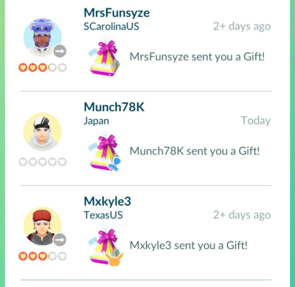 Stamp icon on gifts?