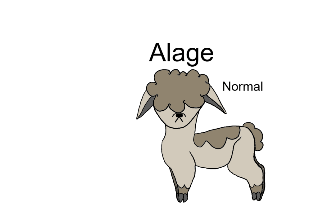 I'm working on a 3 stage fakemon based on the progression of knights, this is the first stage based on the page, and I'm currently working on the middle stage based on the squire (the line is also progressing through animals, this one an alpaca, the middle an lama, and the final a Bactrian camel)