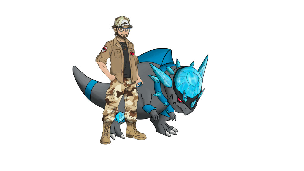 I turned myself into a trainer + Mega Rampardos (WIP)