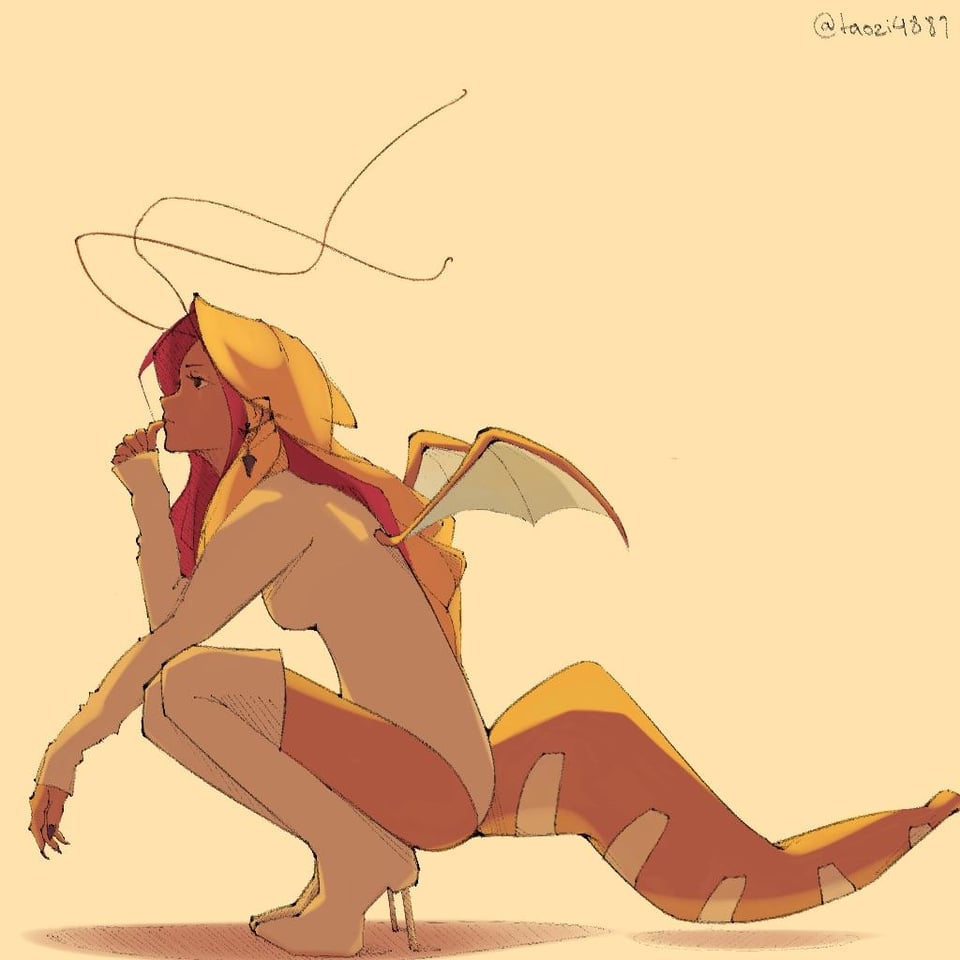 Dragonite and Lugia (by me)