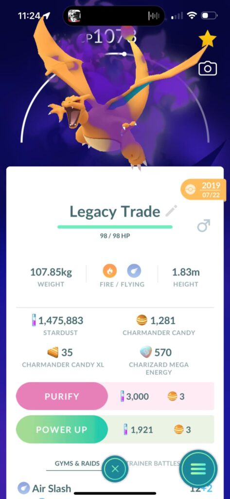 Traded Shadow Pokemom