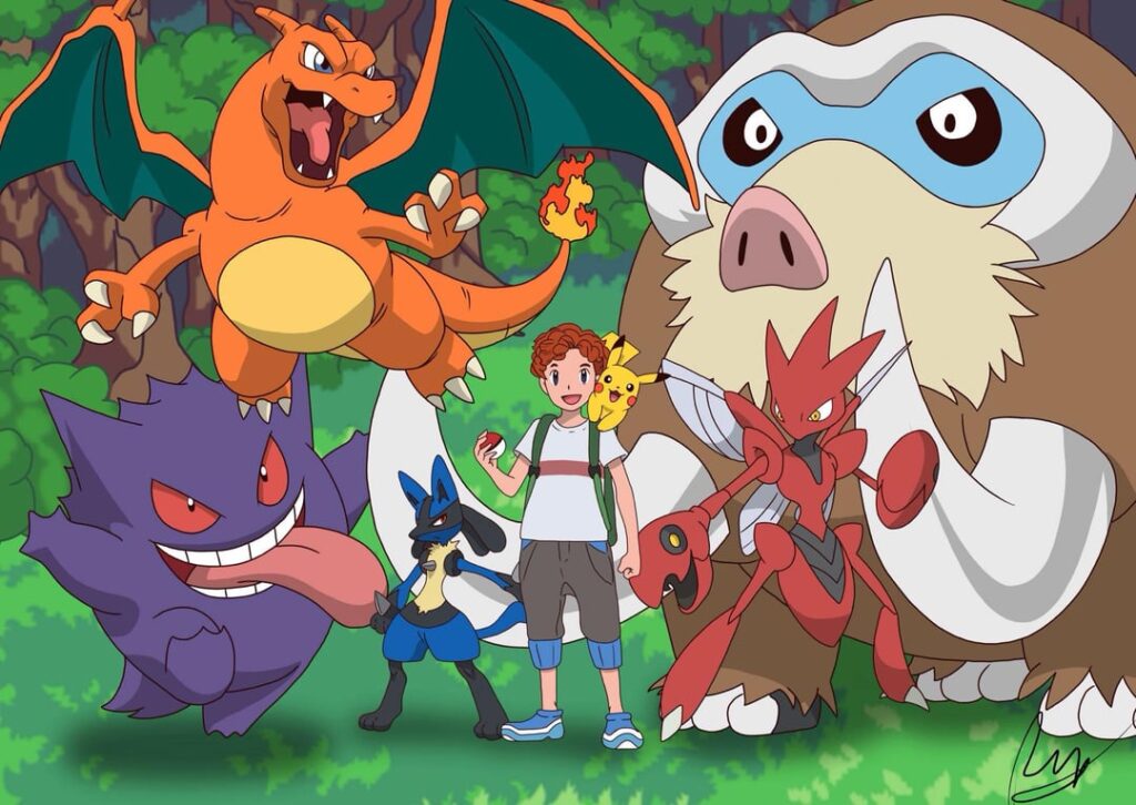 [OC] Pokemon Dream Team Commissions I've done over the years