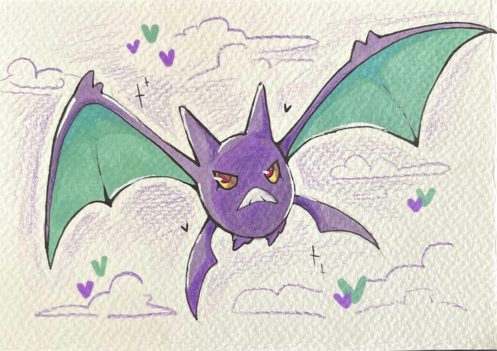 Old Crobat doodle i made for my bf !
