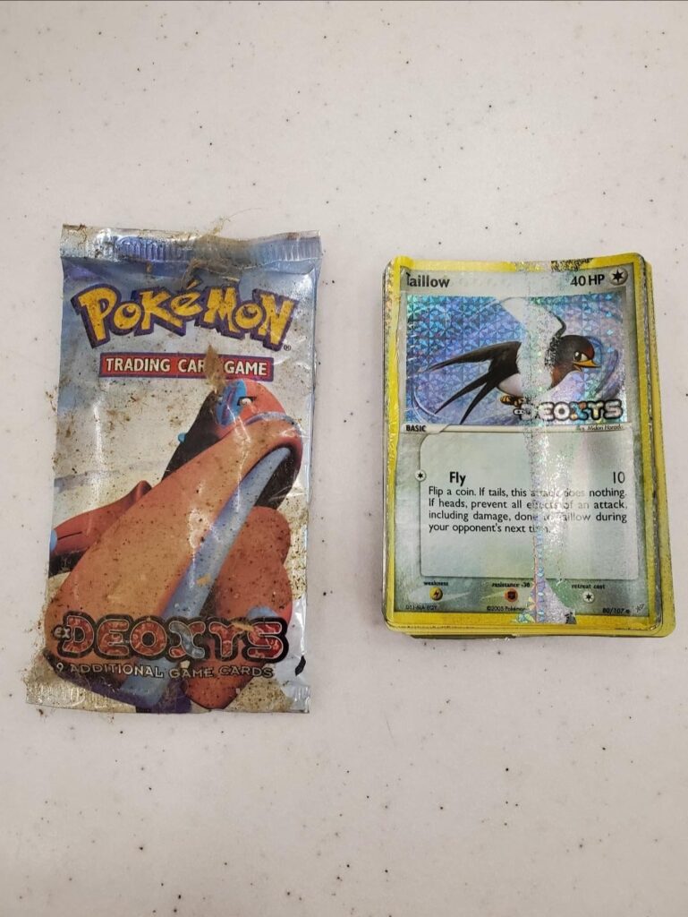 Actual packs found under a shelf in 2021