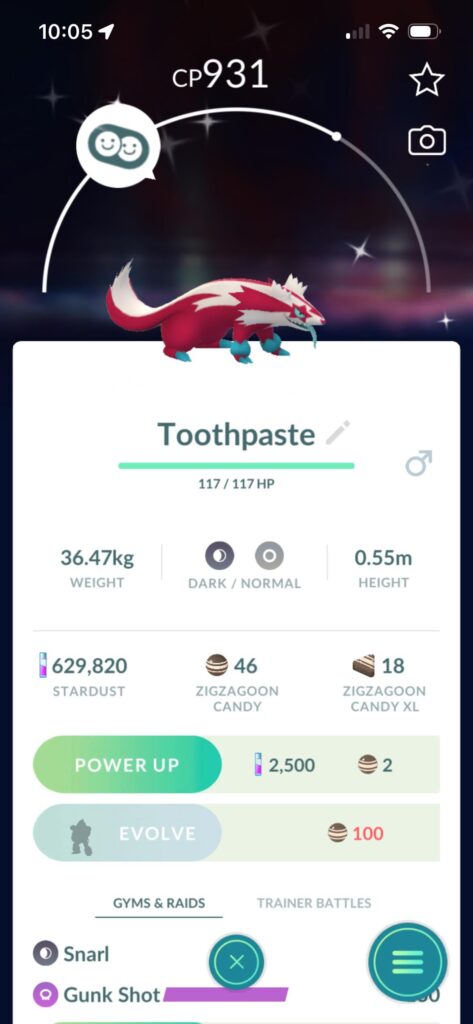 Hatched one of my all time favorite shiny Pokemon yesterday ✨✨