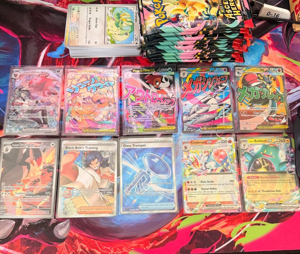 Hits from two Ascended Heroes premium poster collection boxes