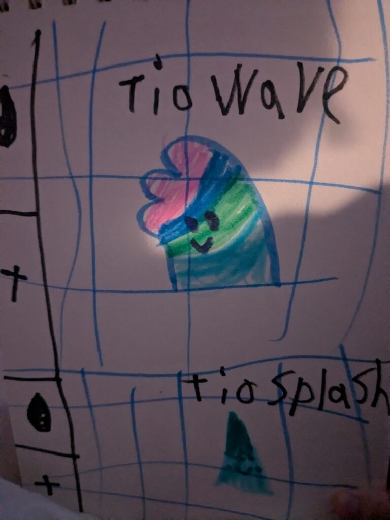 My Kiddos first fakemon evolution