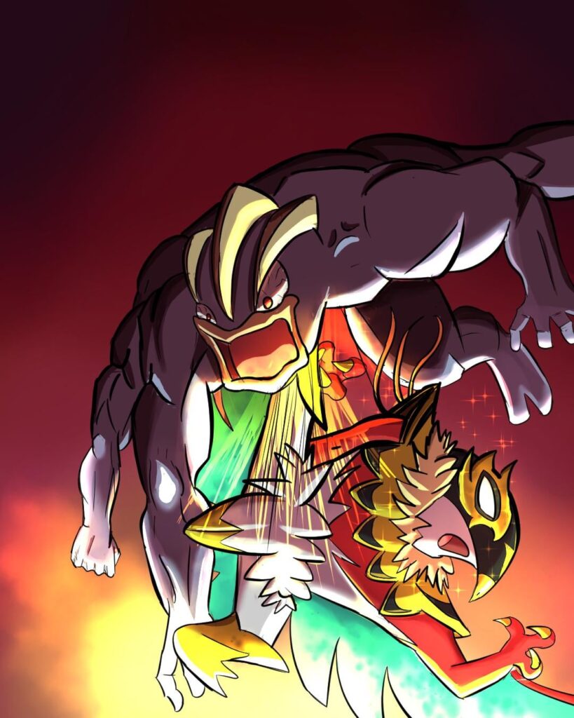 Mega Hawlucha vs Machamp