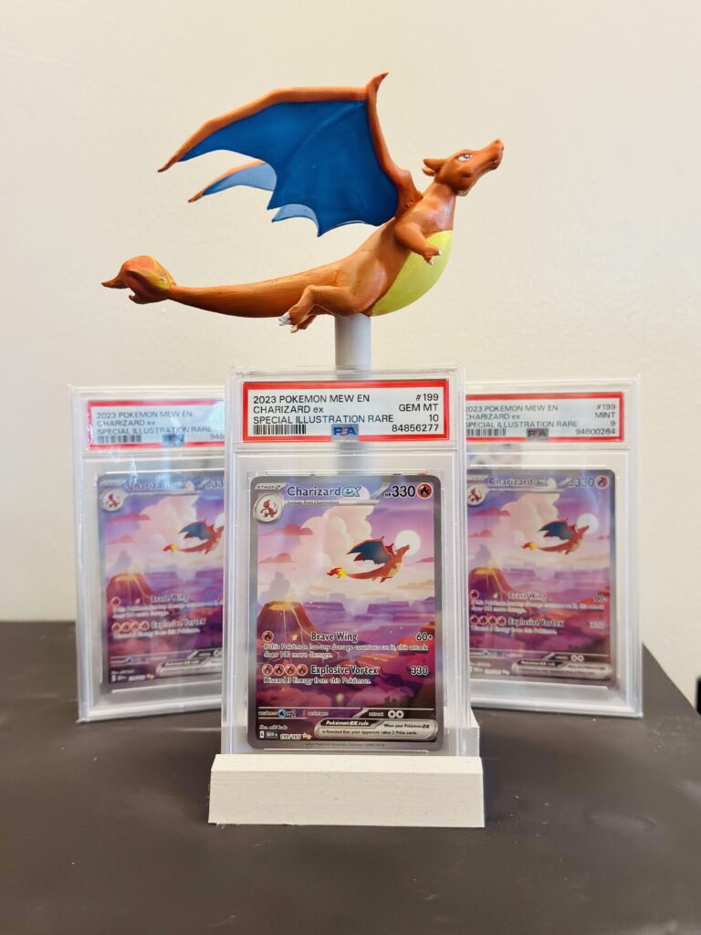 Made a 151 Charizard display stand 🔥
