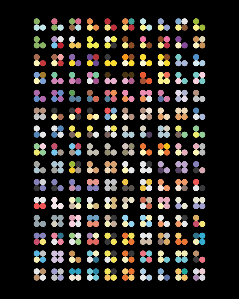 Minimalist color study of the original 151 Pokémon[OC]