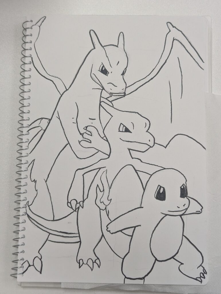 Drew my favorite evolutionary line today.