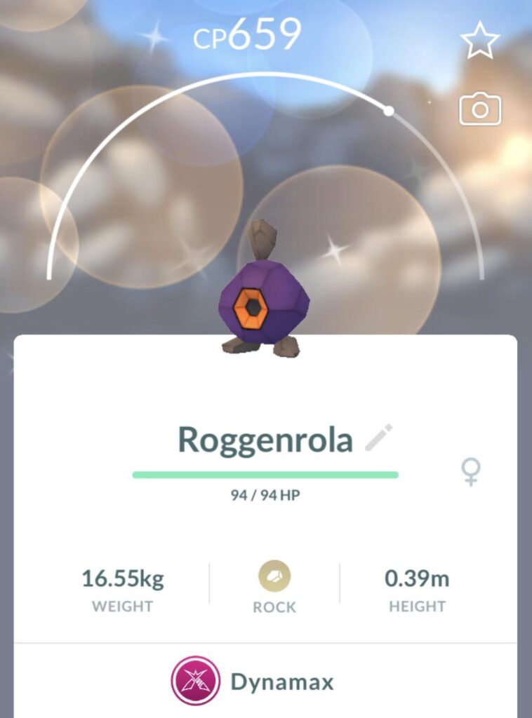 I just got a shiny Roggenrola from a dynamax raid!