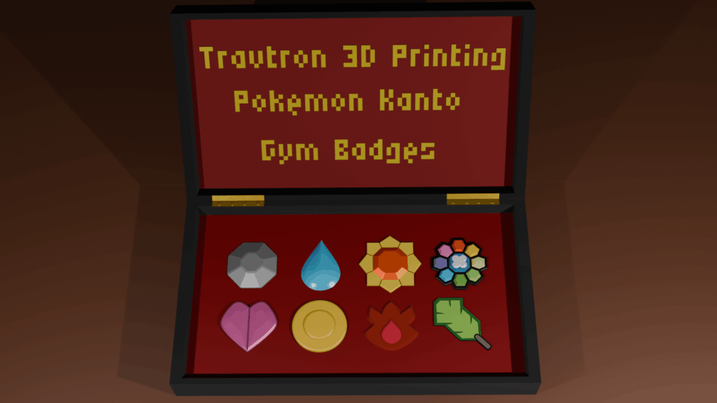 3D Printable Kanto Badges!