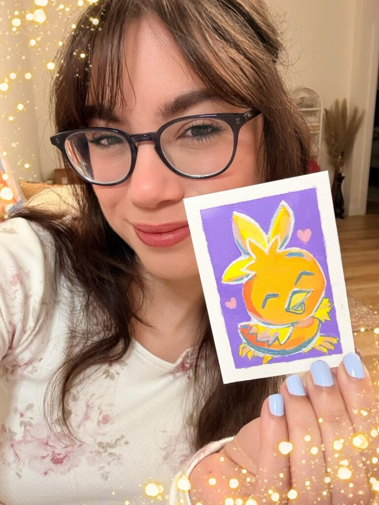 my torchic painting 🧡❤️‍🔥