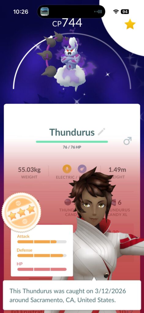 Close to a shundo shadow Thundrus