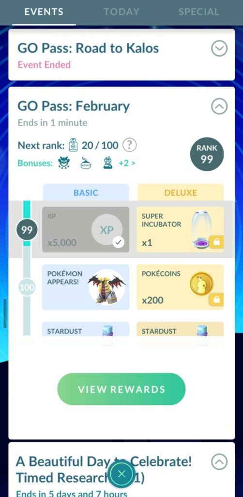 Go Pass Ranking up before it changes