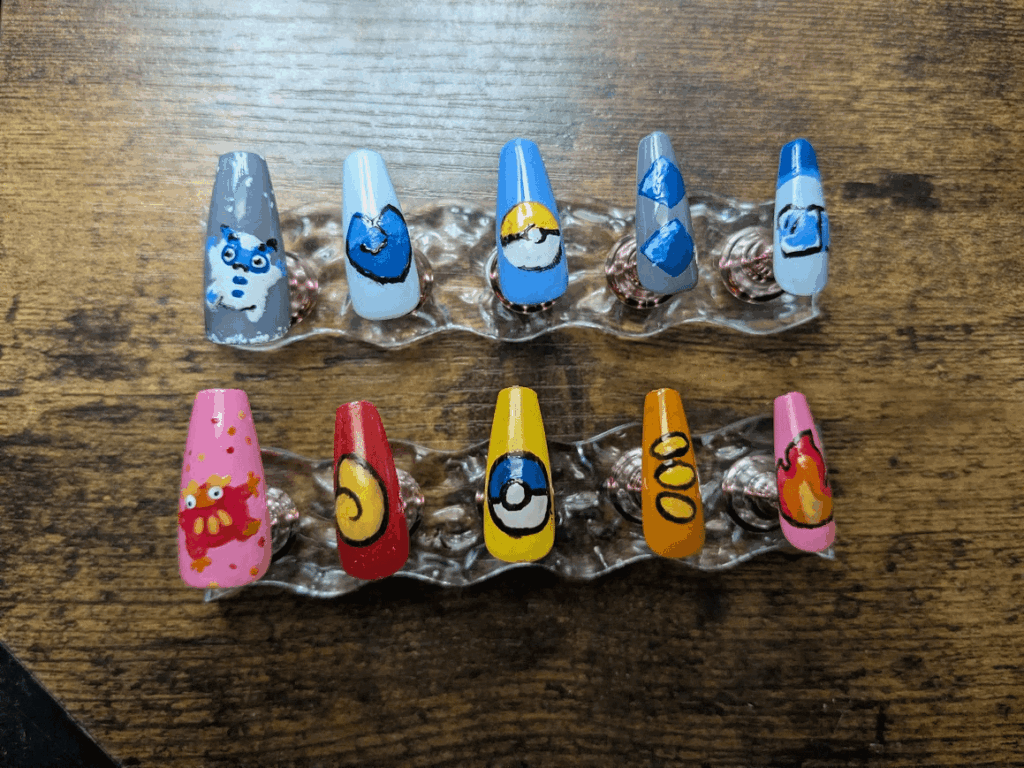 My brother and I made our bestie some Darumaka Gel nails to cheer them up!