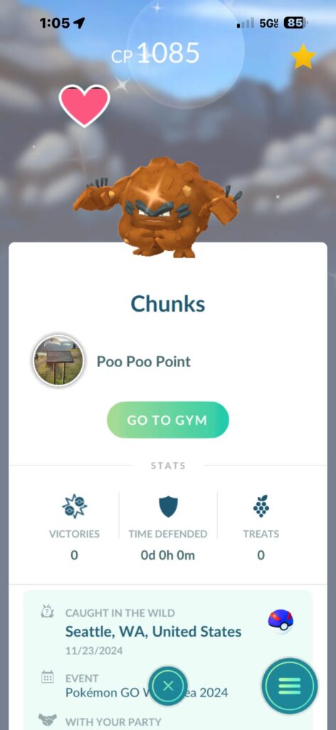 The most fitting shiny in the most fitting place