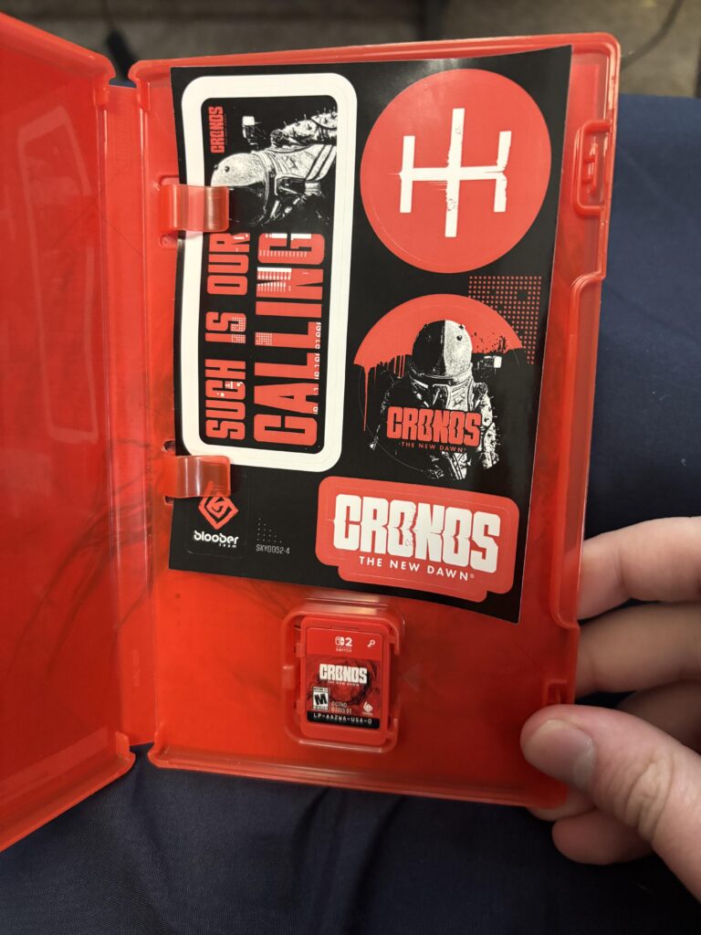 Love that the physical edition of Cronos The New Dawn comes with stickers:)