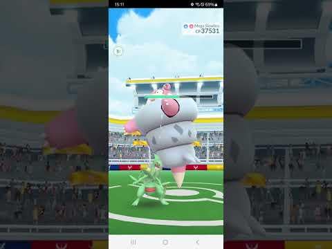 Pokémon GO Mega Slowbro Raid Solo (Sunny Weather)