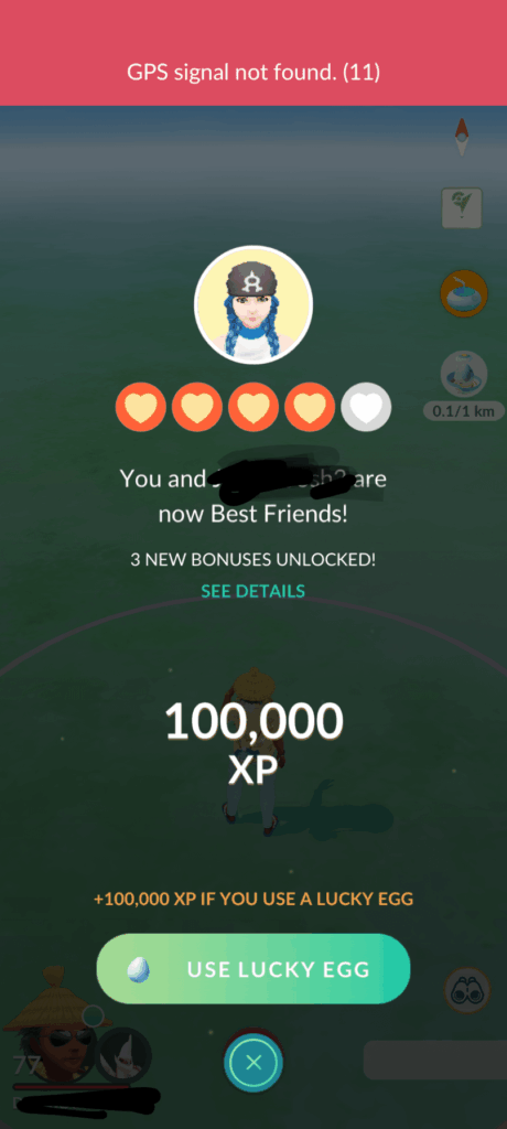 Constantly getting GPS signal lost on start that requires restart. Just lost 100K XP due to this error.