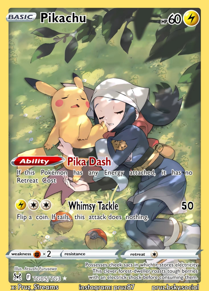 [OC] Pikachu card Animation