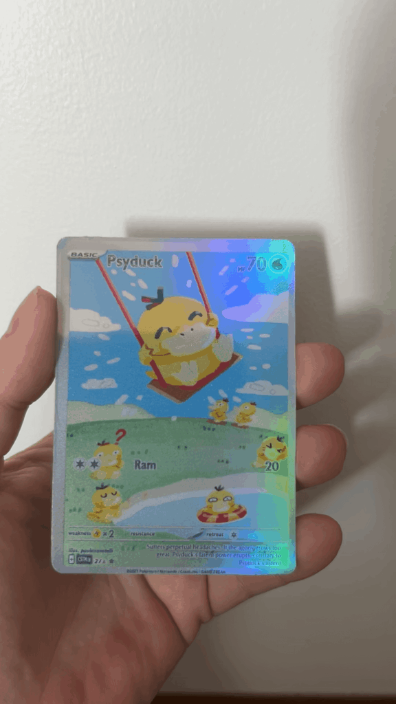 Pretty Psyduck custom card Inspired by Bubble Mew [OC]