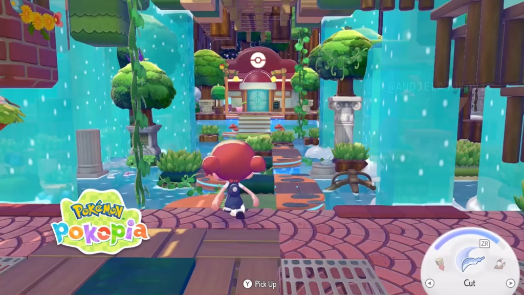 Poke center inside a tree!