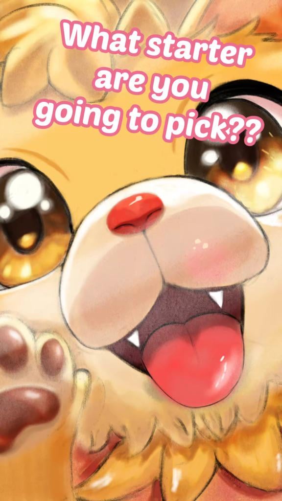 Pombon (ポムケン) — Which Starter Are You Picking? - [OC]