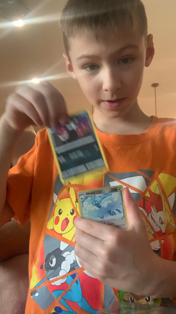 When I repacked a rainbow Charizard for my Nephew