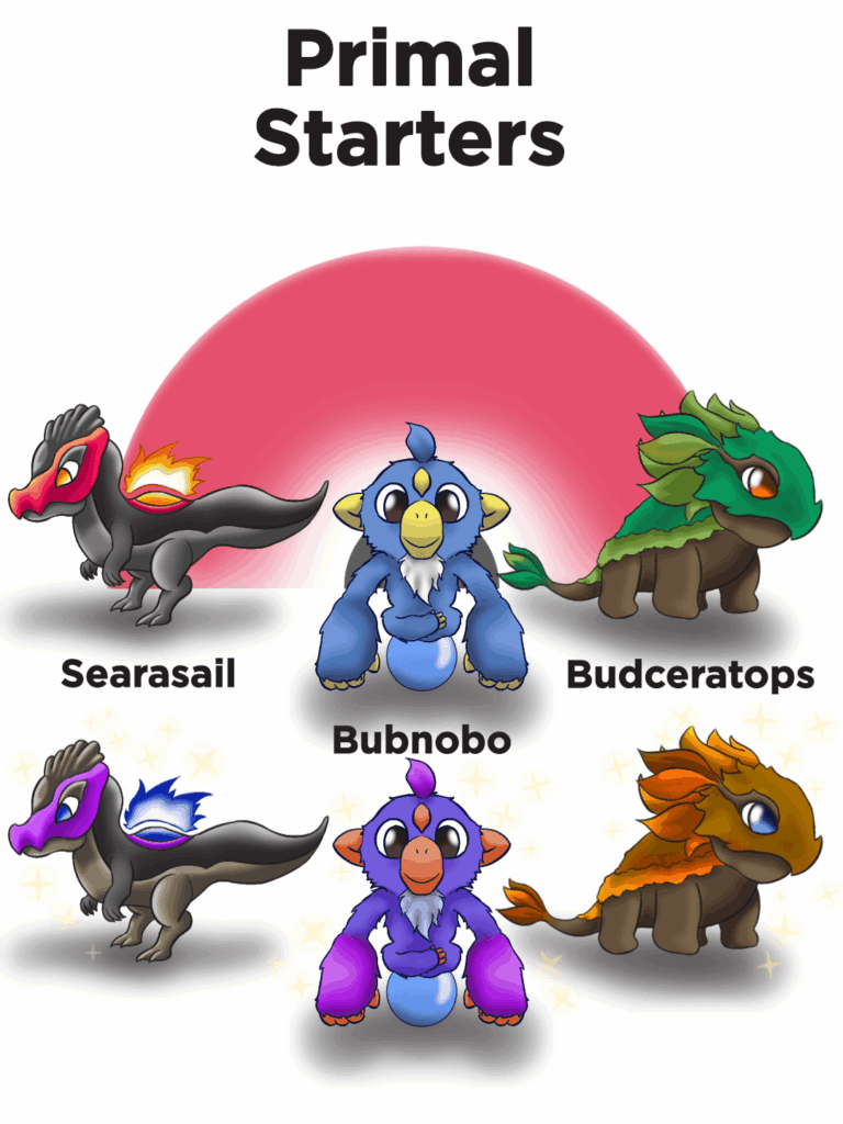 Primalaya region starter trio