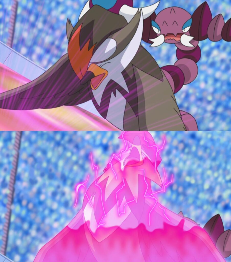 Statement: "If a Pokémon (lands) uses 'Roost' or gets hit by 'Smack Down', it should get effected by (Poison) Spikes."