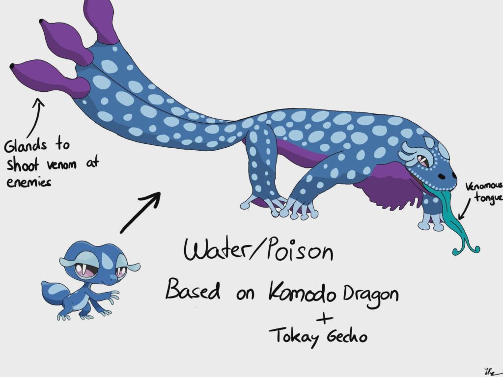 My try on the final evolution of Gecqua. Let me know what you think, any name ideas?