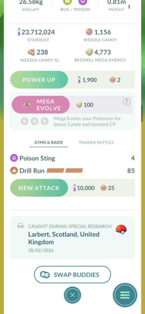 How to get the Beedrill Mega Research if you lost it