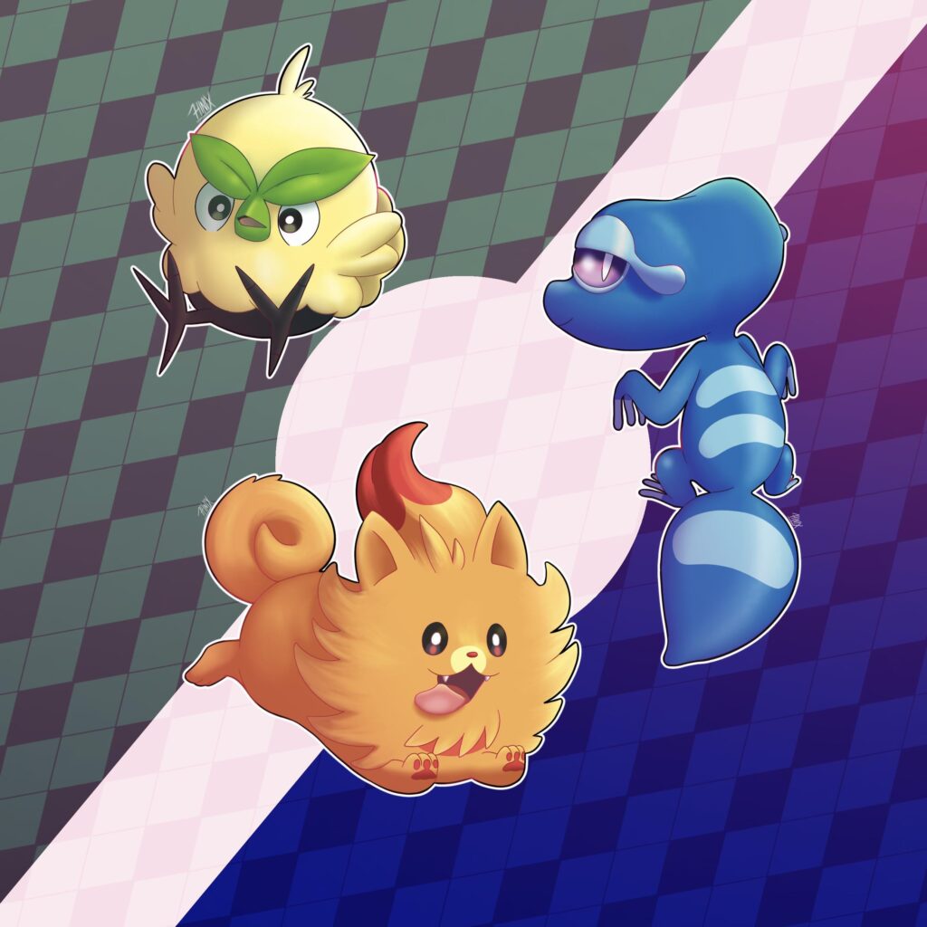 (OC) Starter fanart🔥🍃🫧