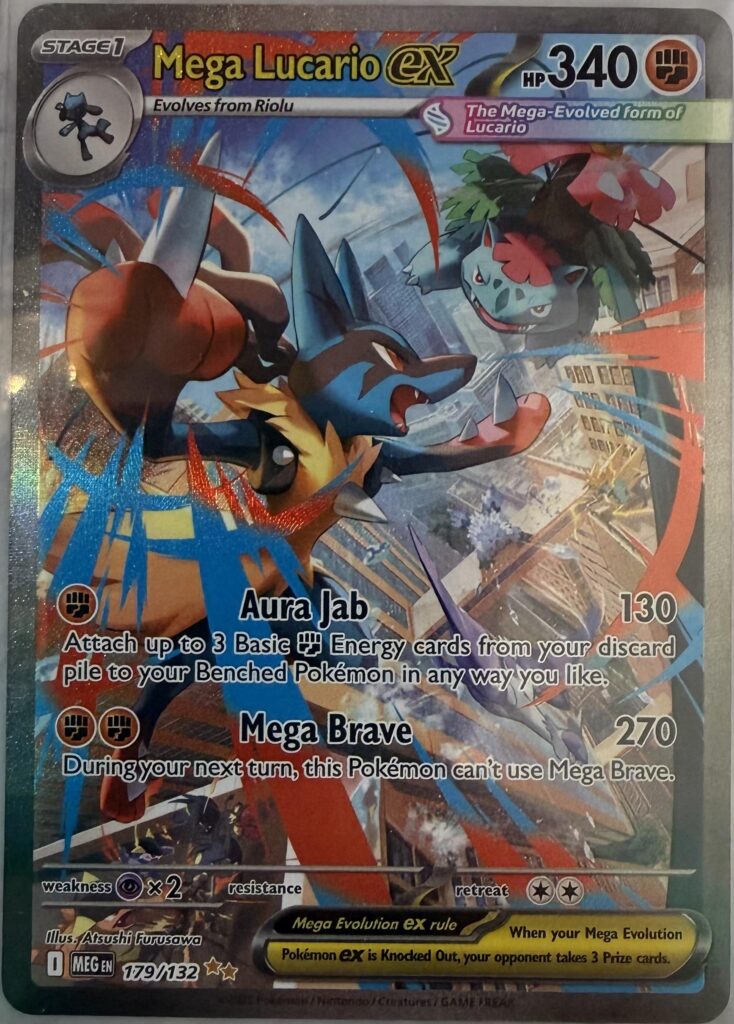 My 8 year old used $7 of his snow shoveling money to buy a pack. Crazy pull! He's just getting into Pokémon.