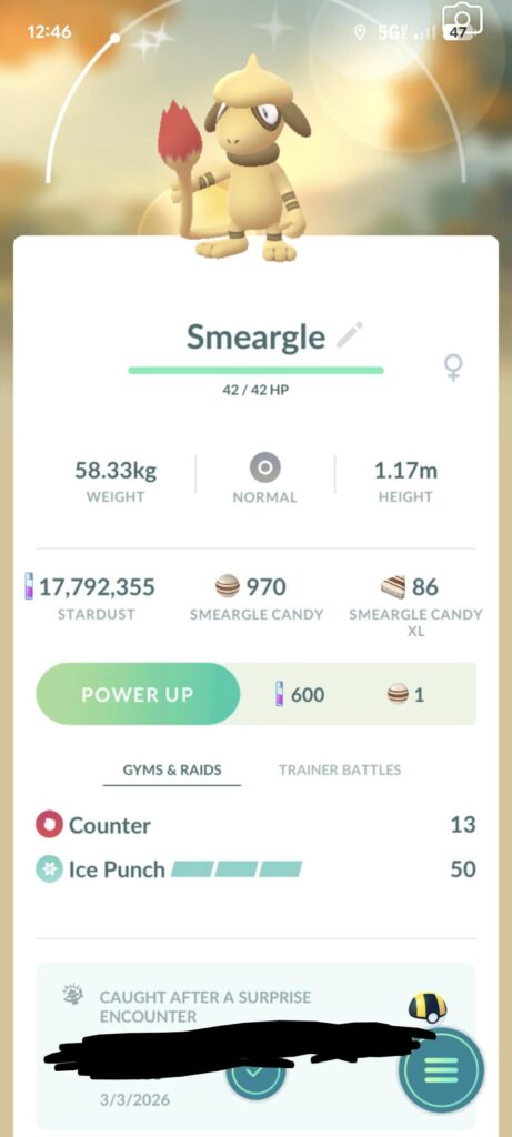 PSA: Smeargle is Currently NOT Shiny-Locked