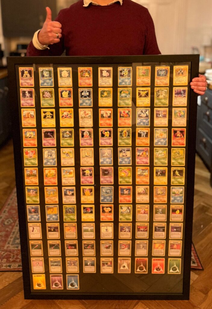 I framed my base set collection