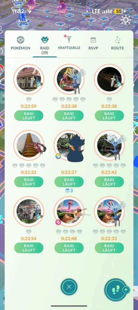 Good luck finding any Super Mega Raids - Major City, but only 1 in 39 Gyms has one